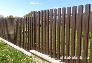 Штакетник широкий 115 мм 8017 шоколад в городе Рудный